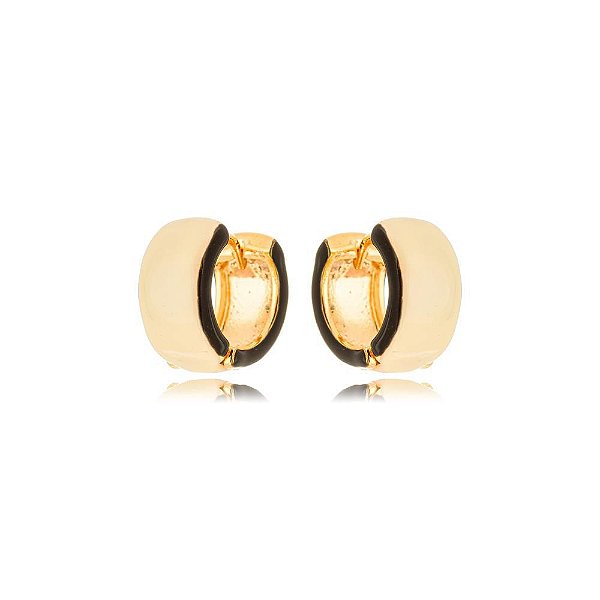 Argola Sabrina Esmaltada Bicolor P