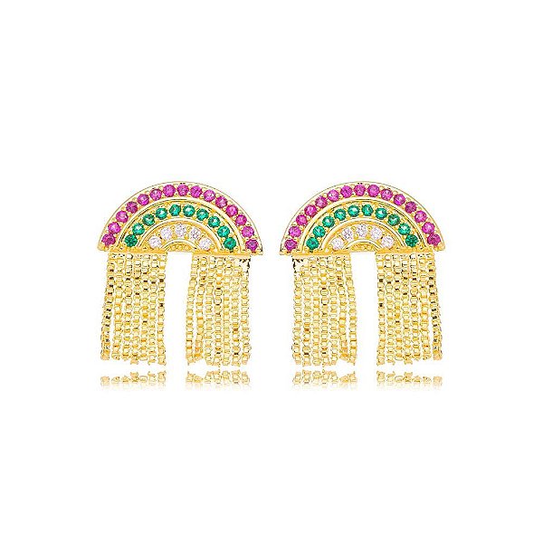 Brinco Arco-íris franja