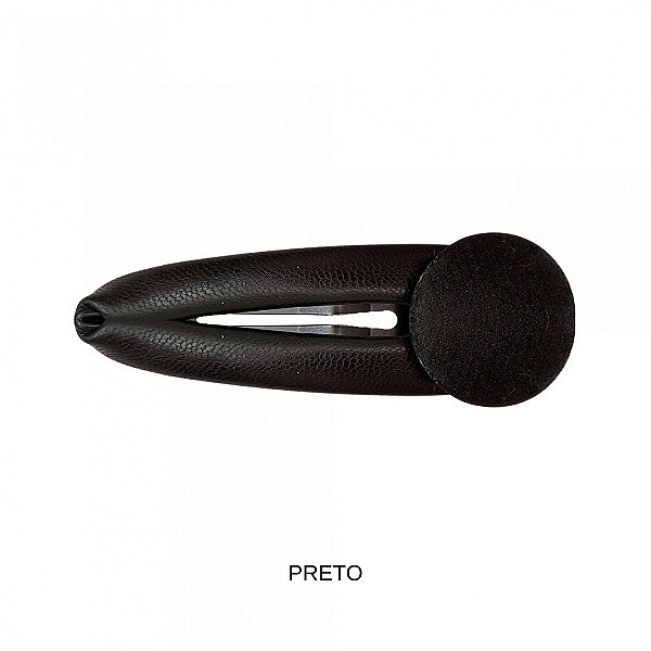 Tic tac Botton couro Preto Priya