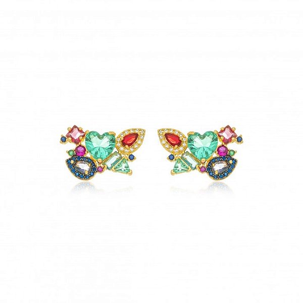 Ear Cuff Ariel Colors Ródio