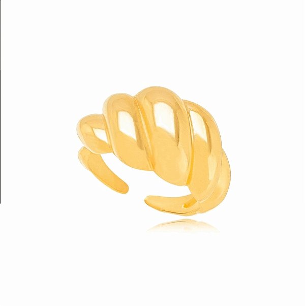 Anel Croissant Dourado