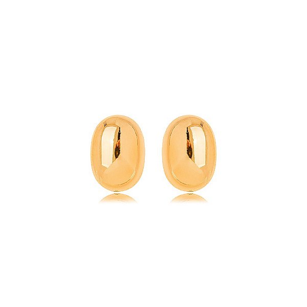 Brinco Oval Mini Dourado