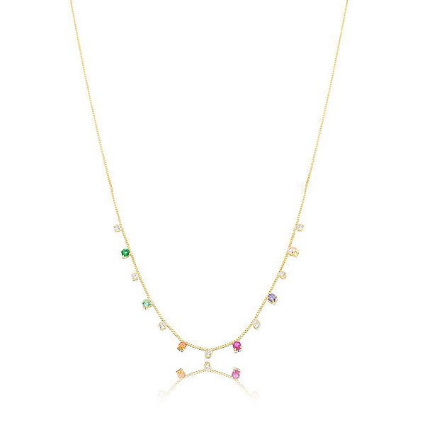 Colar Nataly Colors Dourado