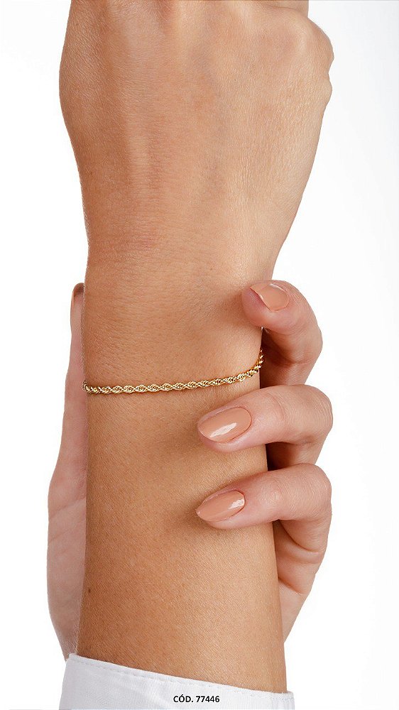 Pulseira Ivete Cordão Baiano Dourada