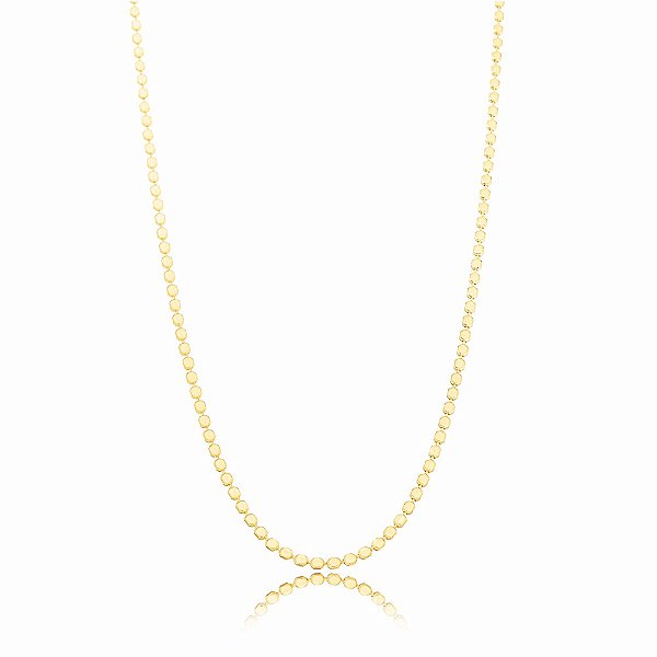 Colar Tabia Chapinhas Longo Dourado