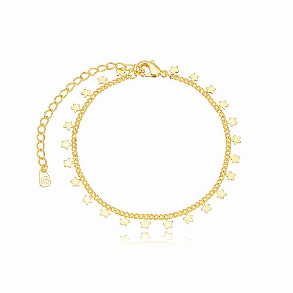 Pulseira Mini Estrelas Dourada