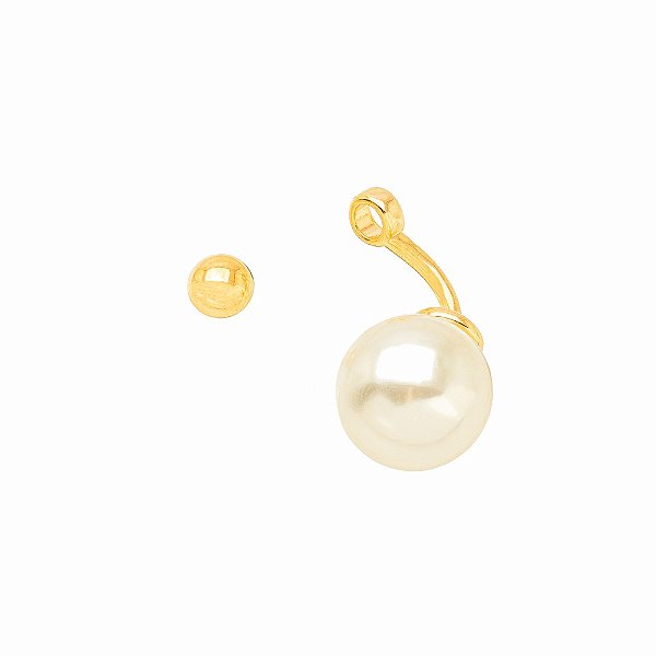 Ear Jacket Pérola Dourado