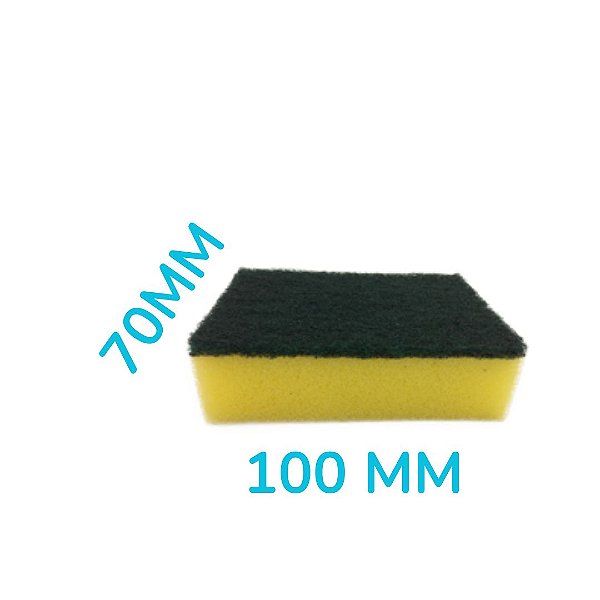 Esponja Dupla Face Econômica 70x100 mm Pct c/ 10 ou 100 und