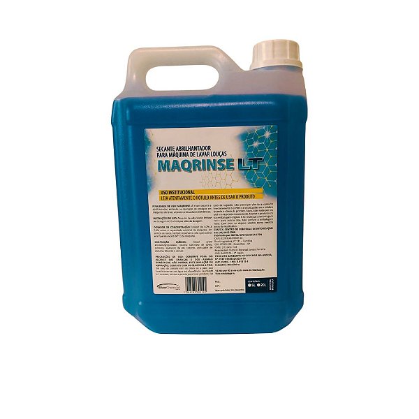 MAQ-Rinse LT 5L – Secante e Abrilhantador Profissional para Máquinas de Lavar Louças