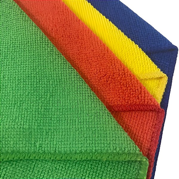 Pano Microfibra 30X30cm 4 unid Caebitex