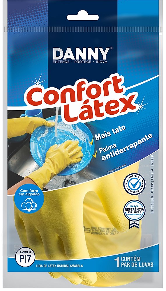 Luva Latex Danny CA 15532