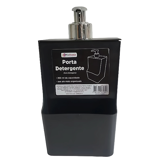 Porta Detergente 350ml com Suporte para Esponja