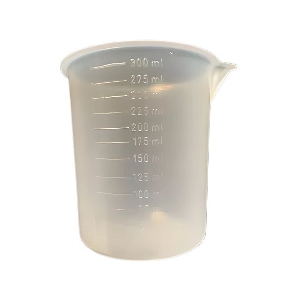 Copo Becker Dosador Graduado PP 300 ml
