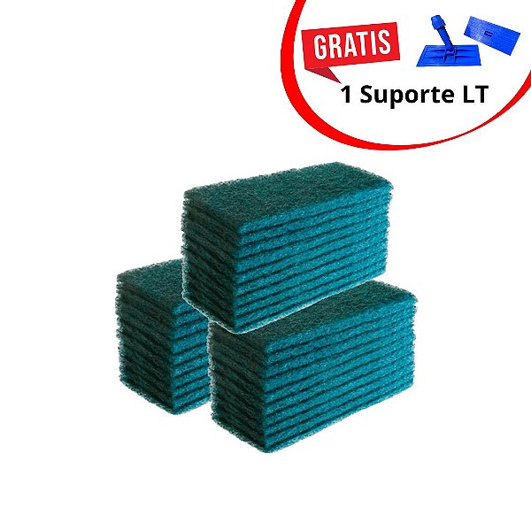 Kit 30 Fibra LT Pesada Verde 23x10 ou 26x10 cm – Ganhe 1 Suporte LT Azul