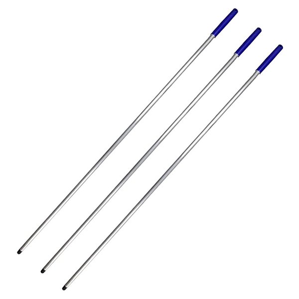 Kit 3 Cabos de Alumínio Anodizado 1,40 m x 22 mm com Rosca e Manopla