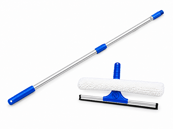 Kit Extensão Telescópica 1,5m com Rodo Limpa Vidros 35cm