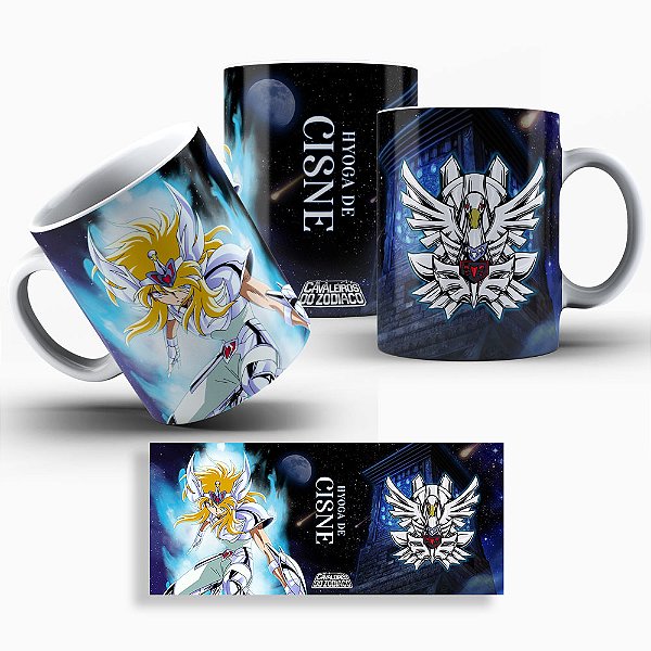 Caneca Cavaleiros do Zodíaco - Hyoga de Cisne