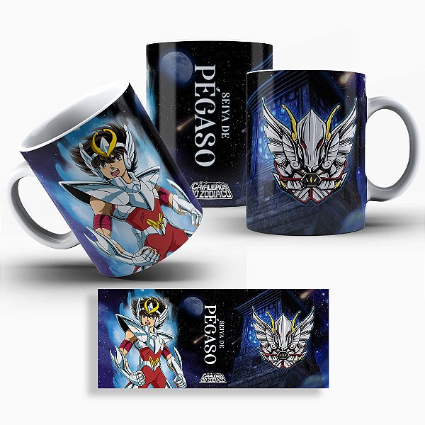 Caneca Cavaleiros do Zodíaco - Seya de Pegaso