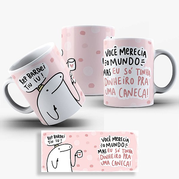 Caneca Flork Aniversário Amigas - Você Merecia O Mundo, Mas...
