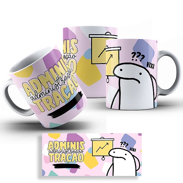 Caneca Flork Profissões -Administração - Nome Personalizado