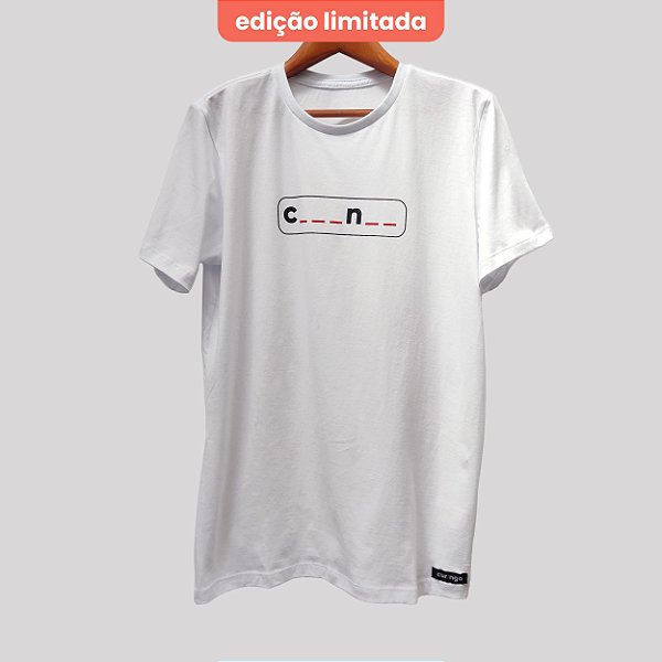Camiseta Jogo da Forca - Algodão Eco3 Premium Curinga - Edição limitada
