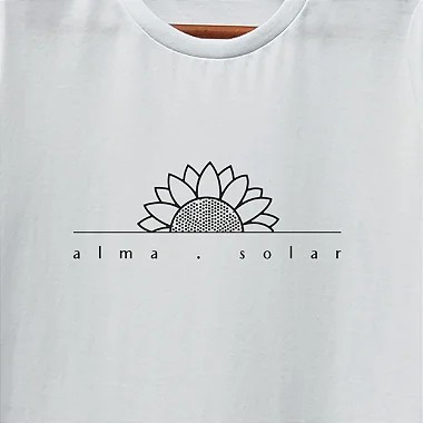 Camiseta e Baby Look Alma Solar - Algodão Eco3 Premium Curinga