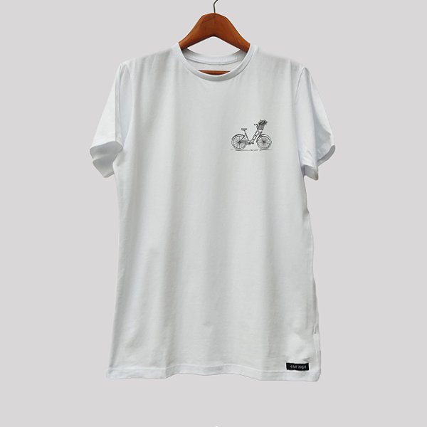 Camiseta Ou Baby Look Branca Corrida Bike Ref 1250