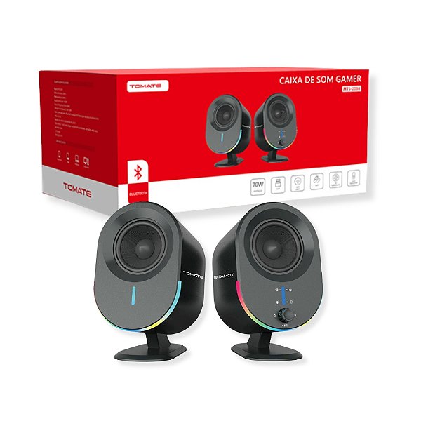 CAIXA DE SOM 70W ENTRADA USB STEREO BLUTHOOTH MTS-2038