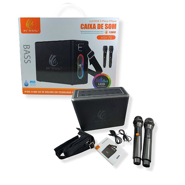 CAIXA DE SOM FUNCAO MP3 HSJ-70