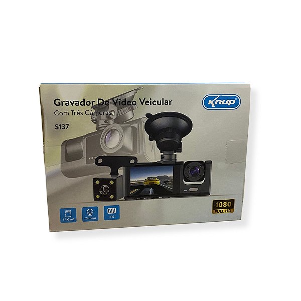 CAMERA VEICULAR PARA REGISTRO DE TRAJETOR, CAMERA DE RE DISPLAY LCD COLORIDO KP-S137