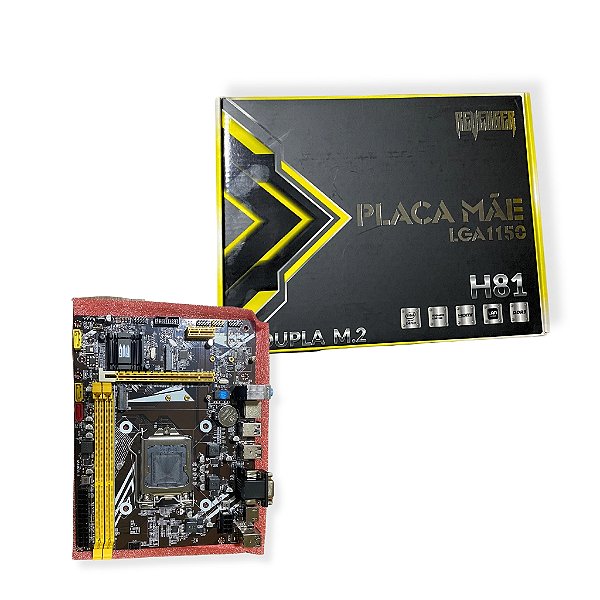 PLACA MAE LGA1150 P/ COMPUTADOR DESKTOP SOQUETE CHIPSET LAN 100/1000 G-H81 PRO