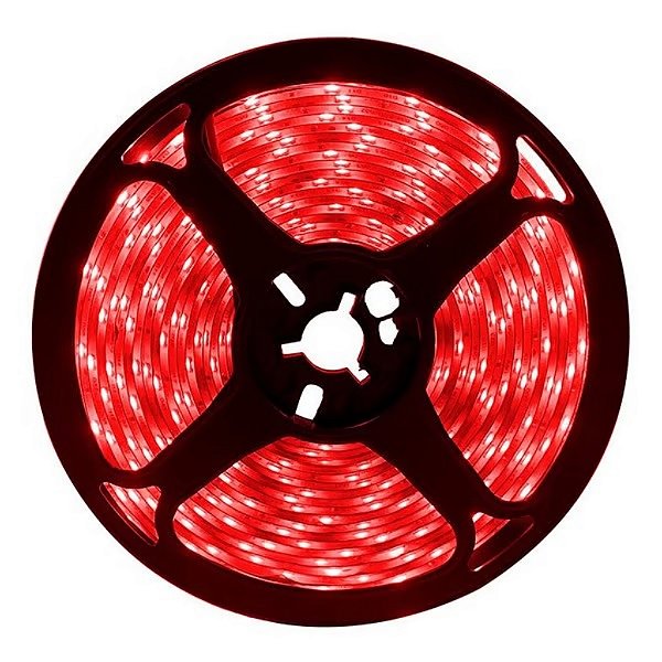 FITA DE LED 5MT VERMELHO 12V