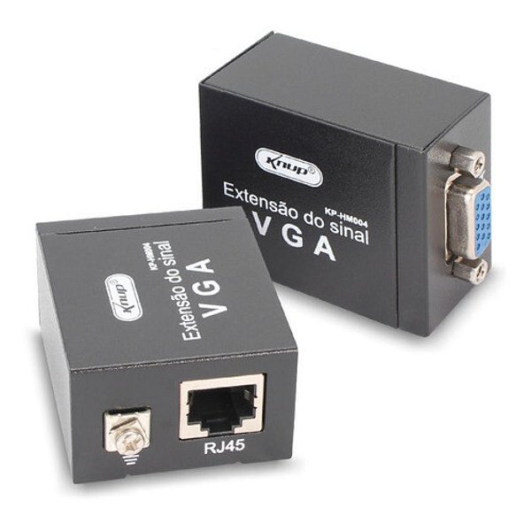 EXTENSOR DE VIDEO VGA VIA CABO DE REDE RJ45 KNUP KP-HM004