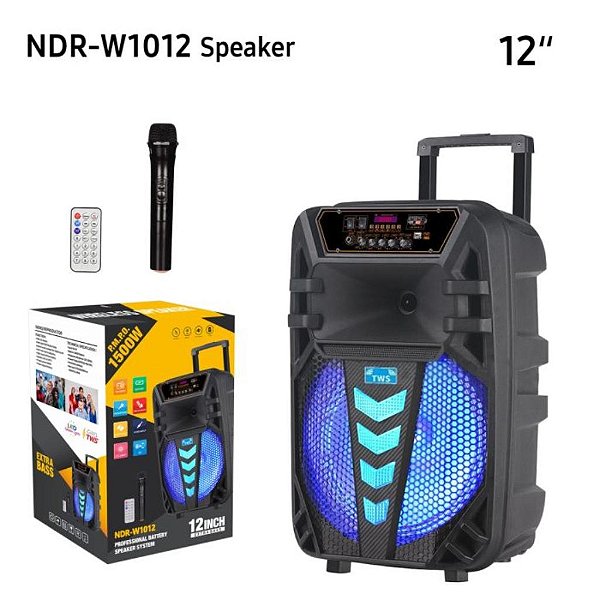 CAIXA DE SOM PORTATIL - MOD. NDR-1012