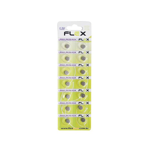 BATERIA BOTAO ( CARTELA C/ 14 PCS) MOD. FX-LR.66 FLEX
