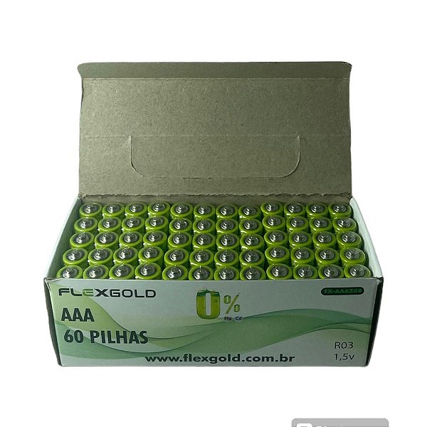 PILHA AAA ZINCO CAIXA FLEX MOD. FX-AAAZ60