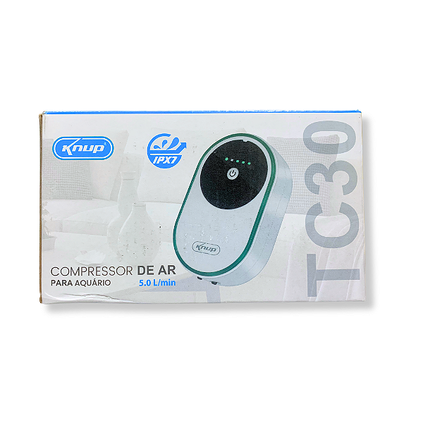 BOMBA COMPRESSORA DE AR PARA AQUARIO KNUP KP-TC30