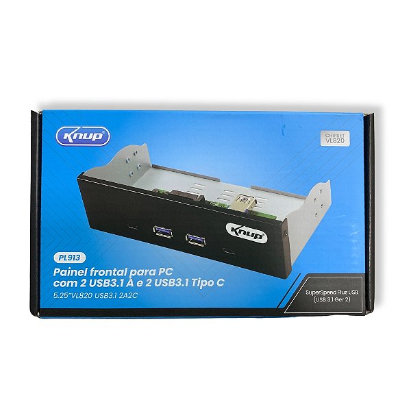 PAINEL FRONTAL PARA GABINETE PC DESKTOP COM DUAS P KP-PL913