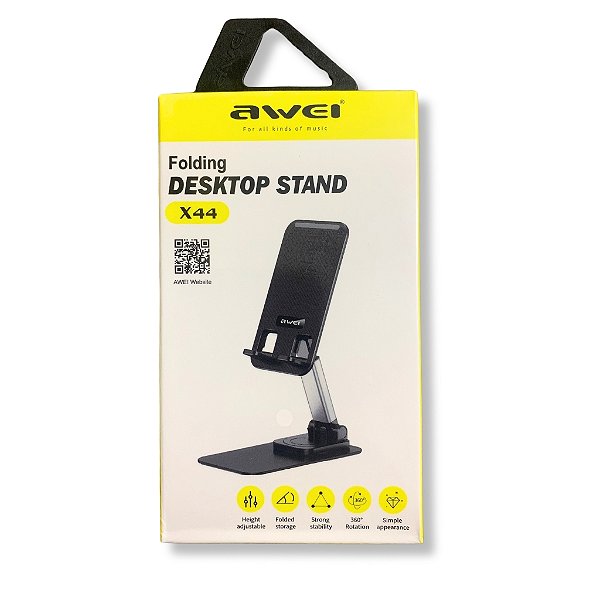 SUPORTE DE MESA DE METAL TIPO FERRO PARA CELULAR REF.:X44