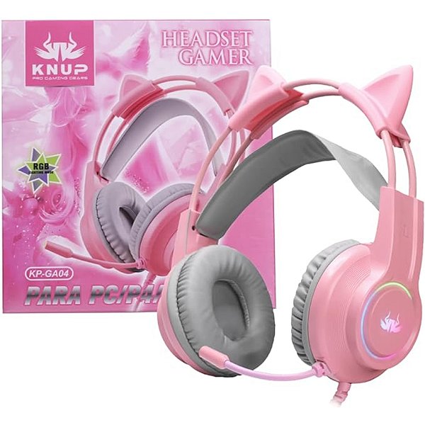 FONE DE OUVIDO HEADSET GAMER KP-GA04