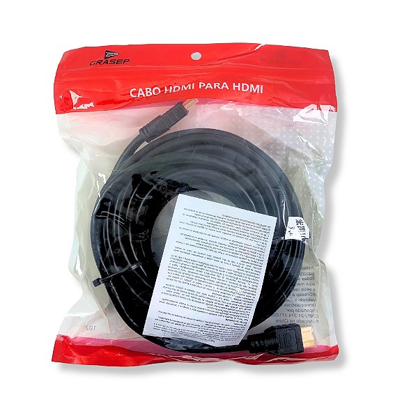 CABO COM CONECTOR HDMI PARA HDMI D-H5000 10M GRASEP