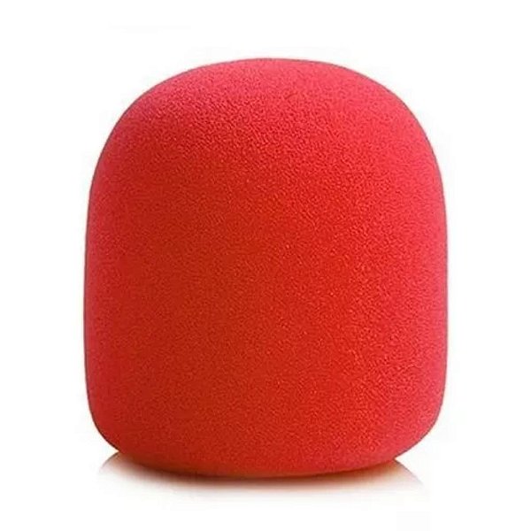 ESPUMA PARA MICROFONE  VERMELHA EPMC0003