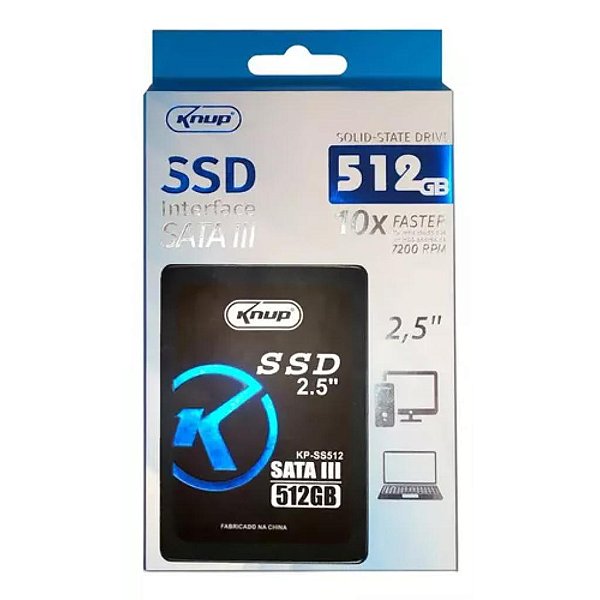 DISPOSITIVO DE ARMAZENAMENTO SSD 2.5 512GB KNUP KP-SS512