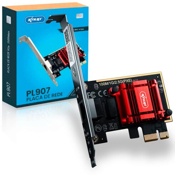 PLACA DE REDE RJ45 PCI-E PCI EXPRESS 2.5GBPS KNUP - KP-PL907