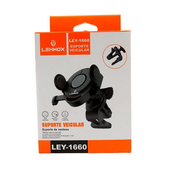 REF.:LEY-1660 - SUPORTE DE PLASTICO VEICULAR PARA CELULAR