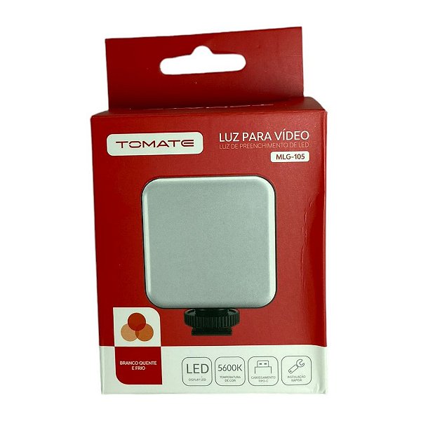 LUMINARIA LED COM SUPORTE PARA TRIPE/CAMERA 7W LUMENS: 600 MLG-105