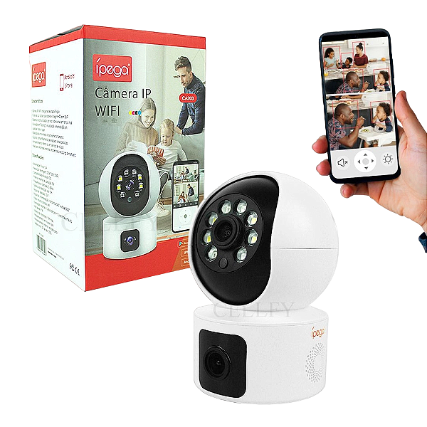 CAMERA IP WIRELESS DE VIDEO COM DETECCAO ATIVA COM MICROFONE KP-CA200