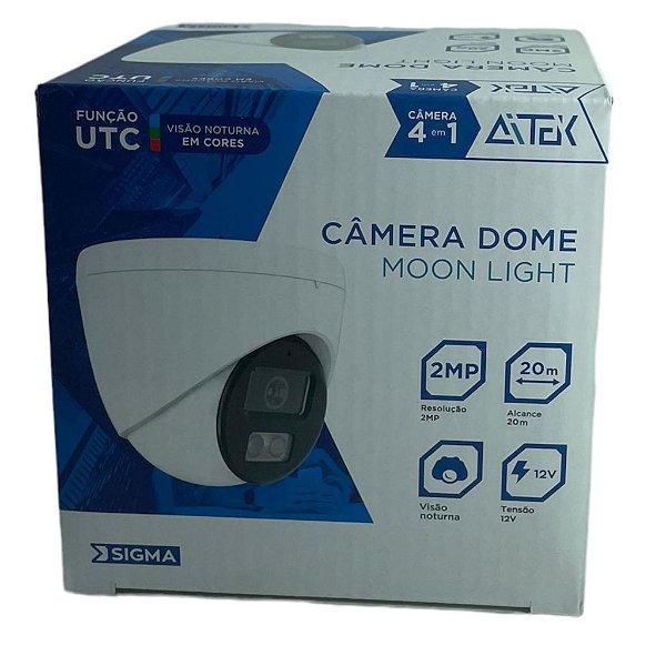 CAMERA DE SEGURANCA COM FIO, AHD, DOME, 2.0, 1080P, 2.8MM SIGMA-C6220B  AITEK