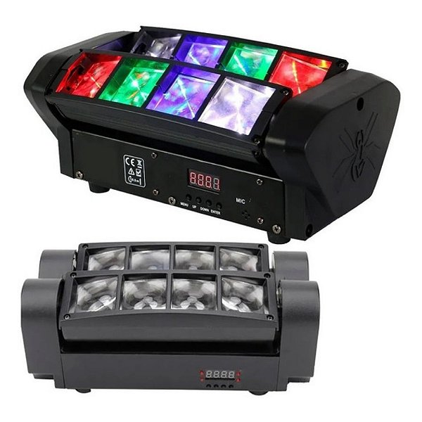 APARELHO DE ILUMINACAO PARA FESTA COM 8 LED, POTENCIA 400W (50W/LED) LK-840