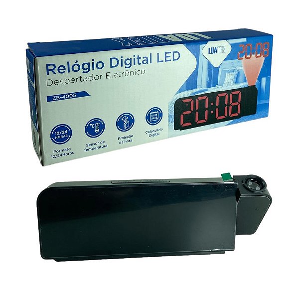 RELOGIO DE MESA DIGITAL LUATEK - ZB-4005